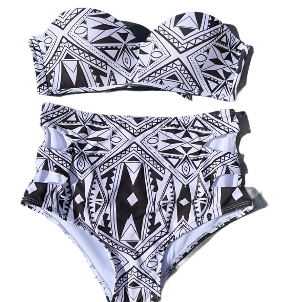 Aztec High Waist Bikini